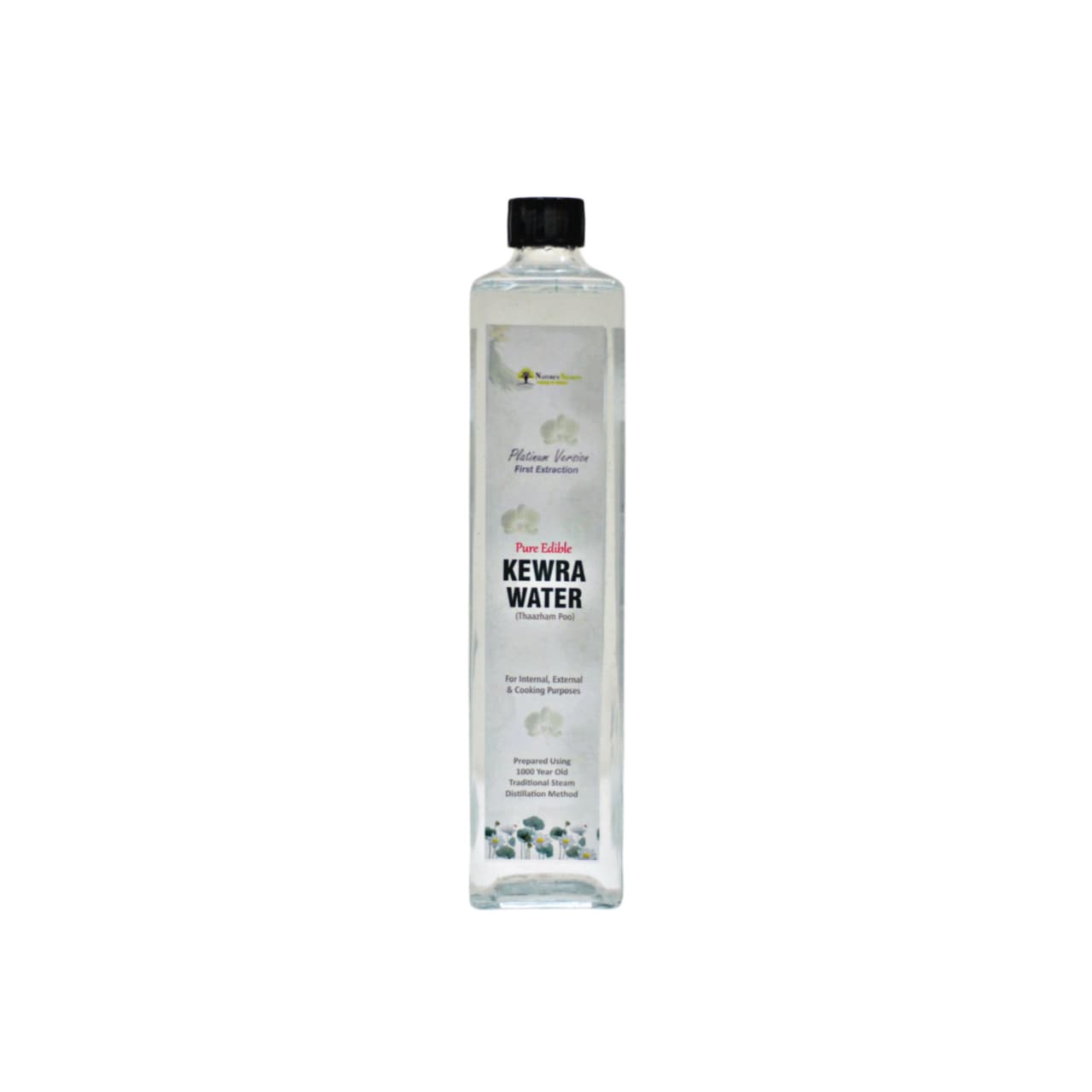 Pure Edible Kewra (Thaazham Poo) Water - Platinum Version (First Extraction)