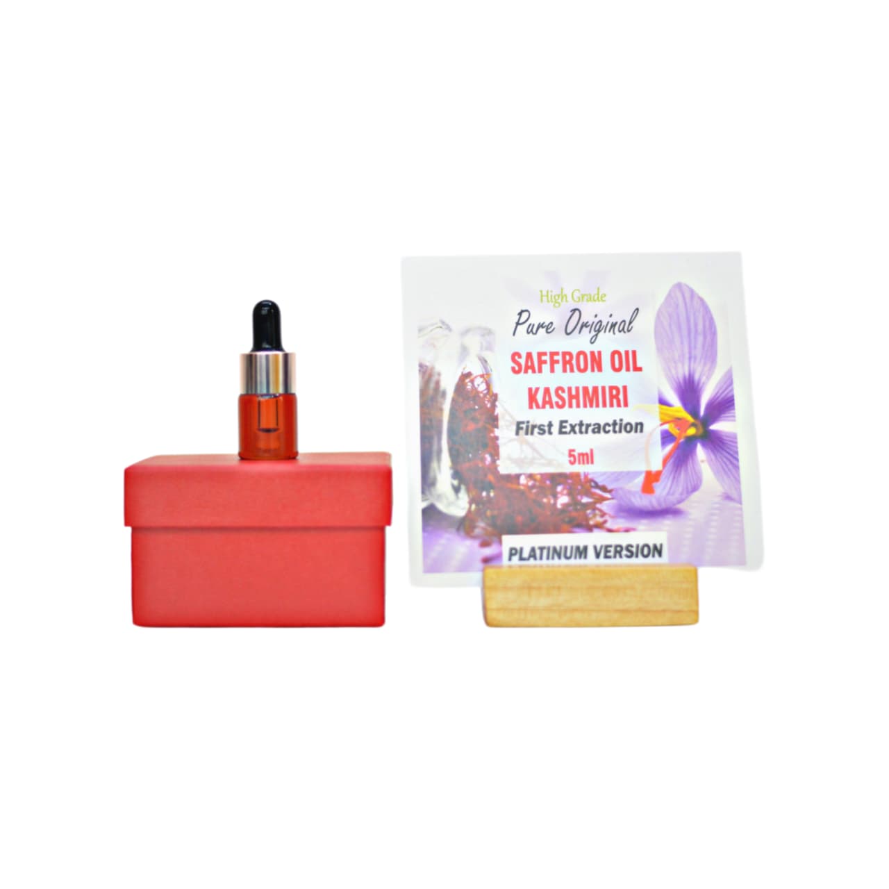 Pure Saffron Oil - Kashmiri - (Platinum Version) First Extraction - 5 ML