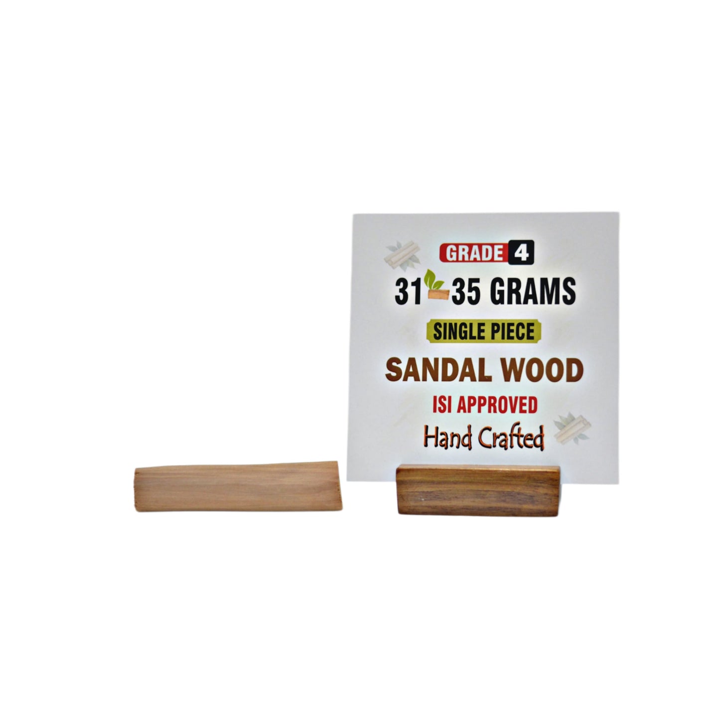 Grade 4 - Original Sandalwood Piece (Single Piece) - Handcrafted with Excellence