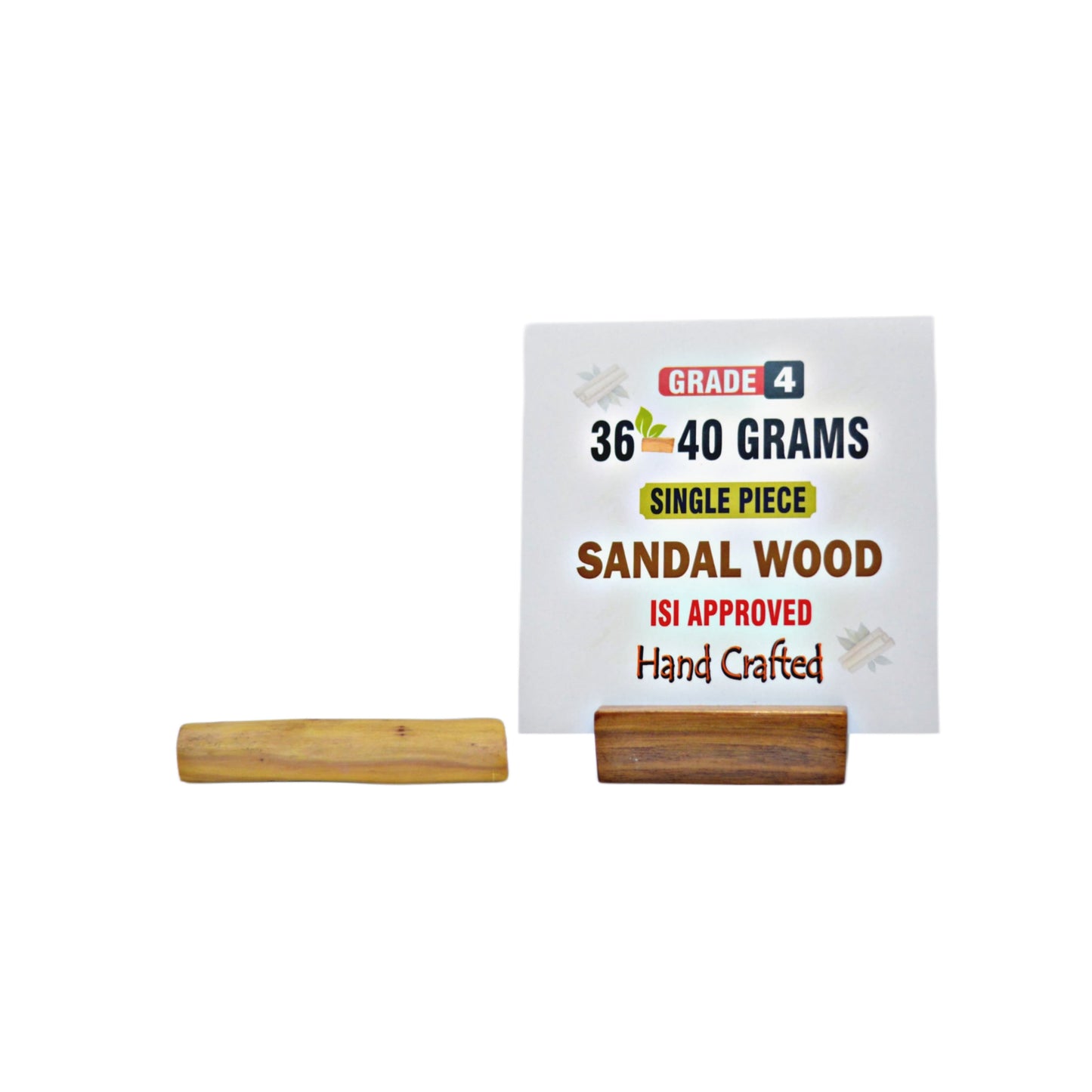 Grade 4 - Original Sandalwood Piece (Single Piece) - Handcrafted with Excellence