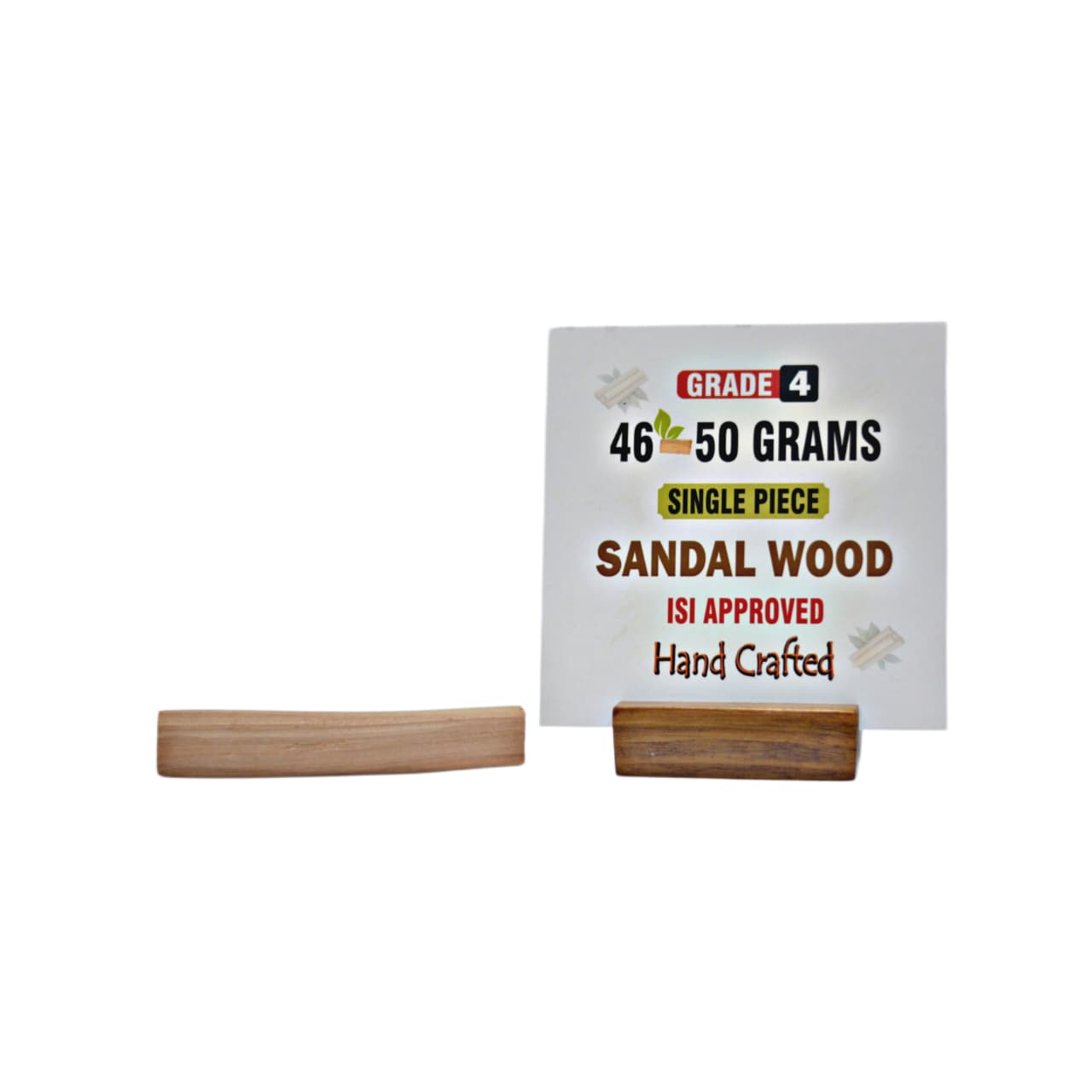 Grade 4 - Original Sandalwood Piece (Single Piece) - Handcrafted with Excellence