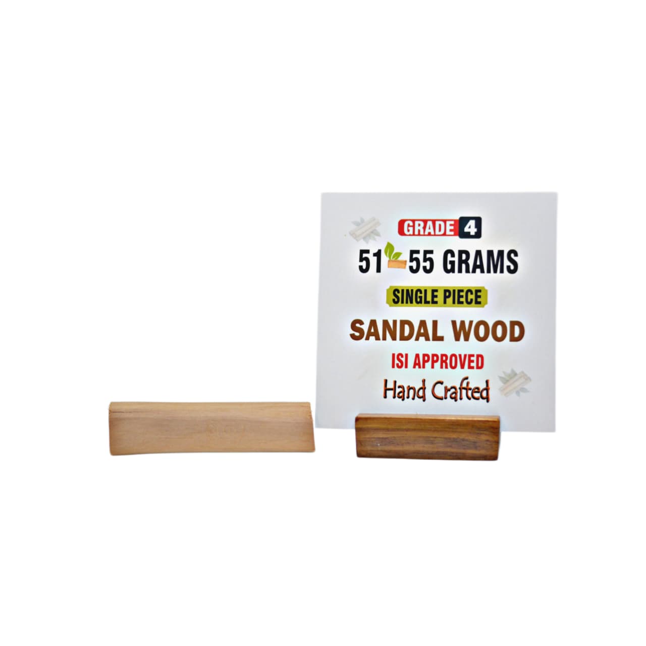 Grade 4 - Original Sandalwood Piece (Single Piece) - Handcrafted with Excellence