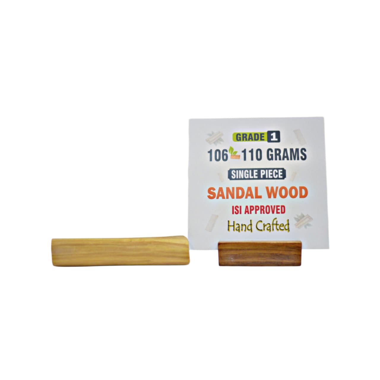 Grade 1 - Original Sandalwood Piece (Single Piece) - Handcrafted with Excellence