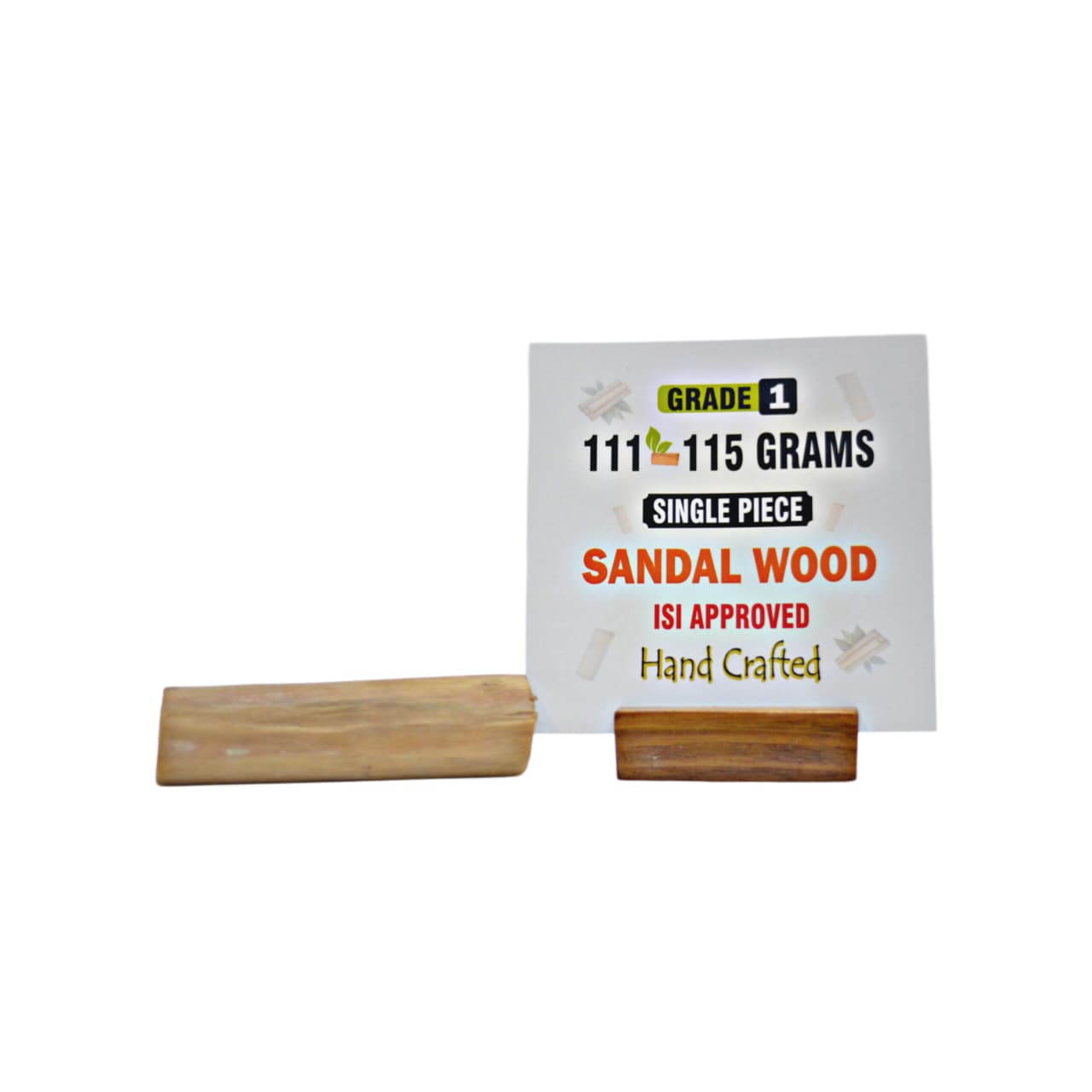 Grade 1 - Original Sandalwood Piece (Single Piece) - Handcrafted with Excellence