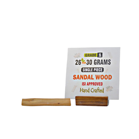 Grade 1 - Original Sandalwood Piece (Single Piece) - Handcrafted with Excellence