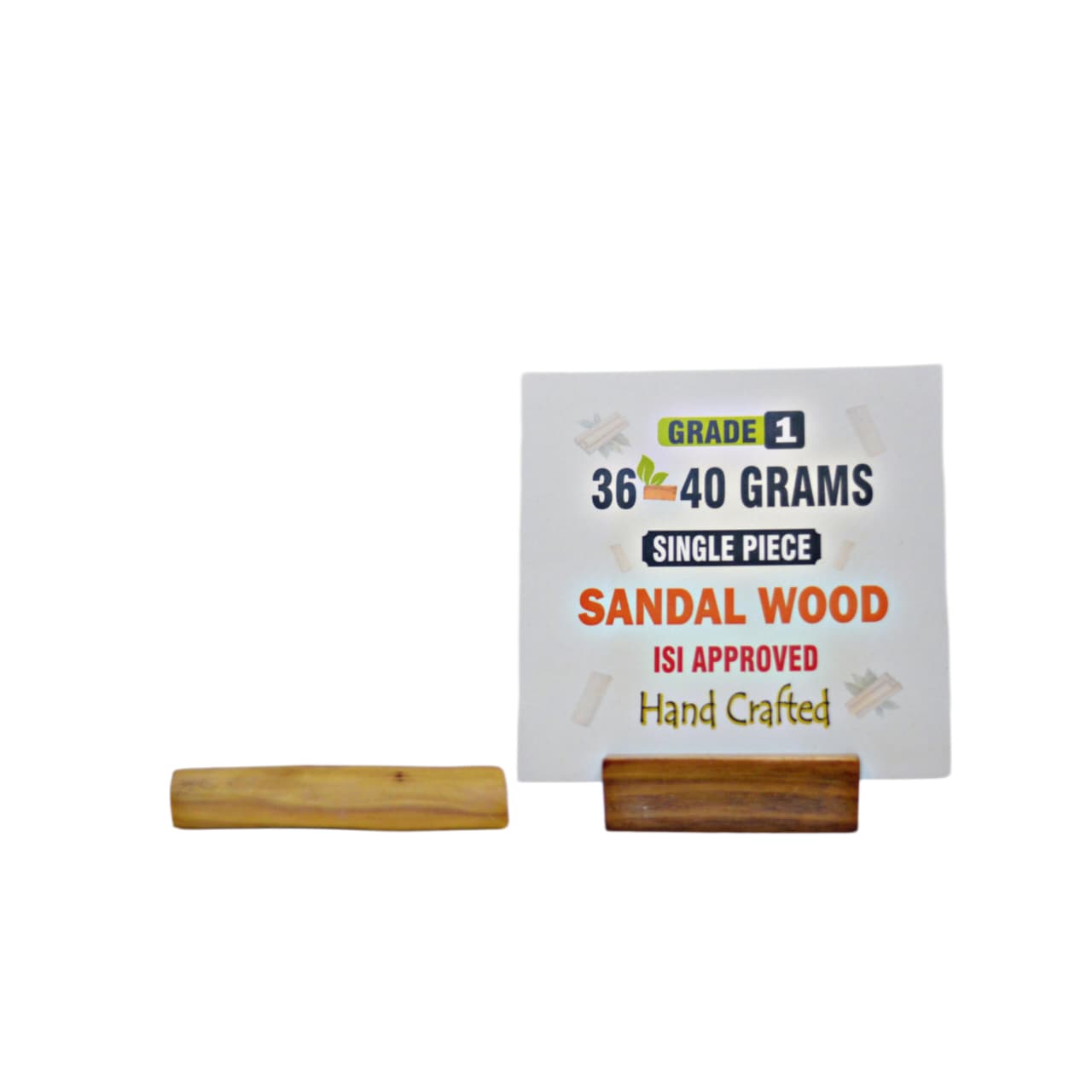 Grade 1 - Original Sandalwood Piece (Single Piece) - Handcrafted with Excellence