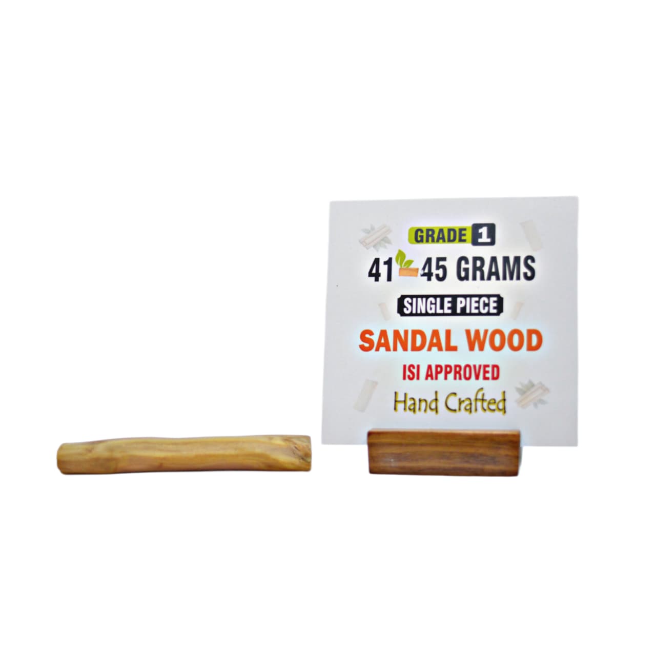 Grade 1 - Original Sandalwood Piece (Single Piece) - Handcrafted with Excellence