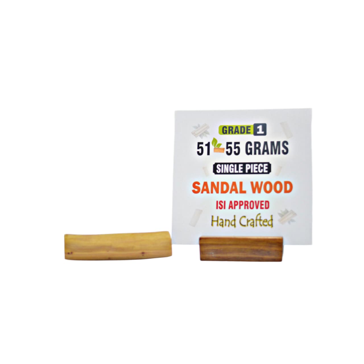 Grade 1 - Original Sandalwood Piece (Single Piece) - Handcrafted with Excellence