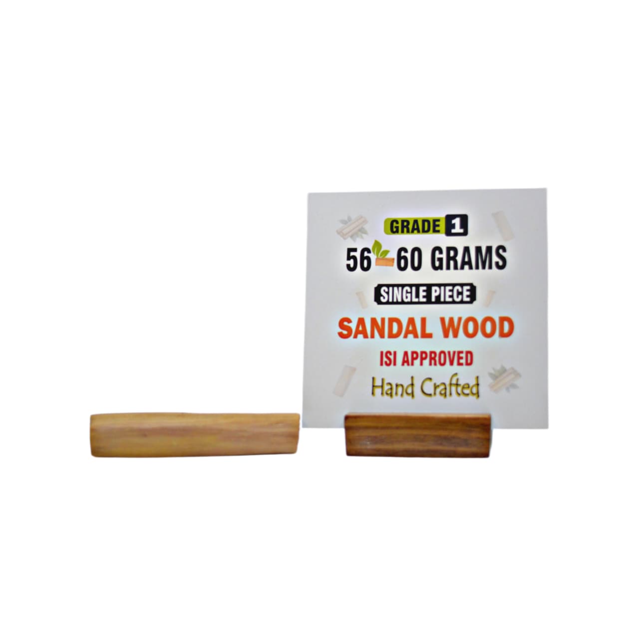 Grade 1 - Original Sandalwood Piece (Single Piece) - Handcrafted with Excellence