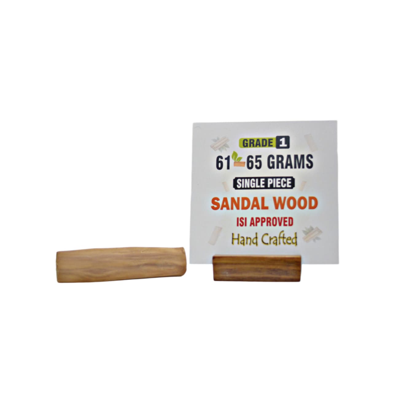 Grade 1 - Original Sandalwood Piece (Single Piece) - Handcrafted with Excellence