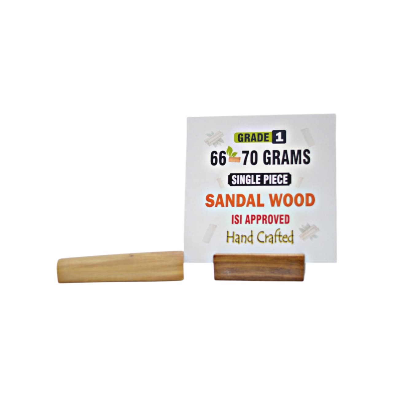 Grade 1 - Original Sandalwood Piece (Single Piece) - Handcrafted with Excellence