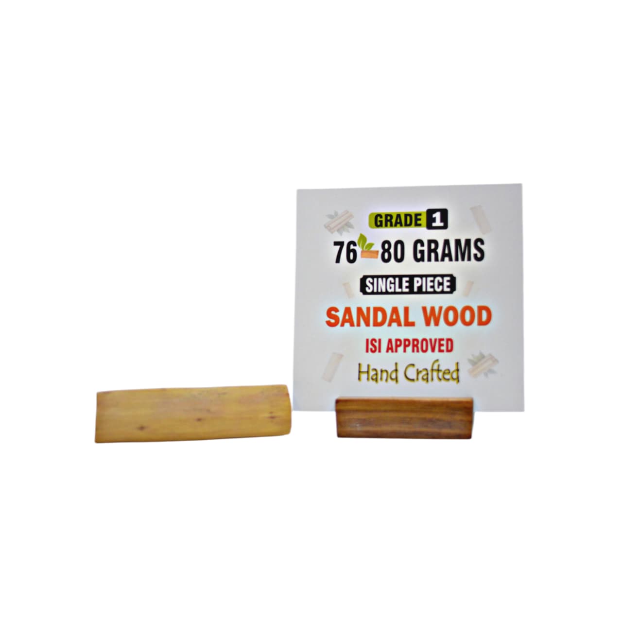 Grade 1 - Original Sandalwood Piece (Single Piece) - Handcrafted with Excellence