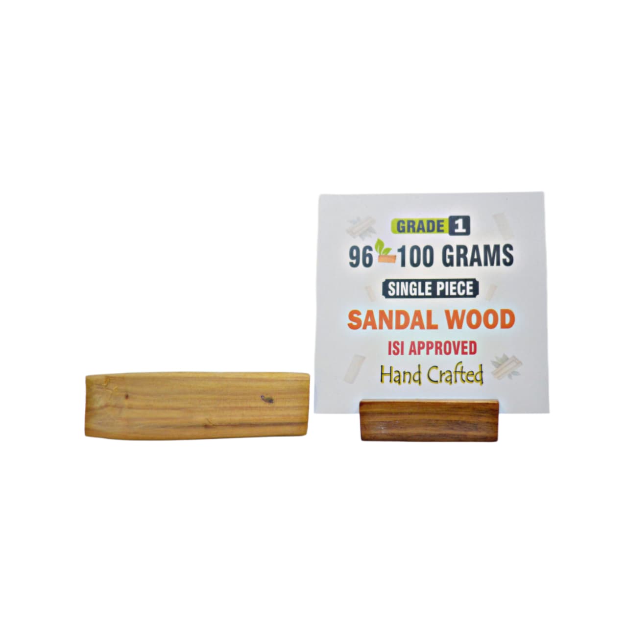 Grade 1 - Original Sandalwood Piece (Single Piece) - Handcrafted with Excellence