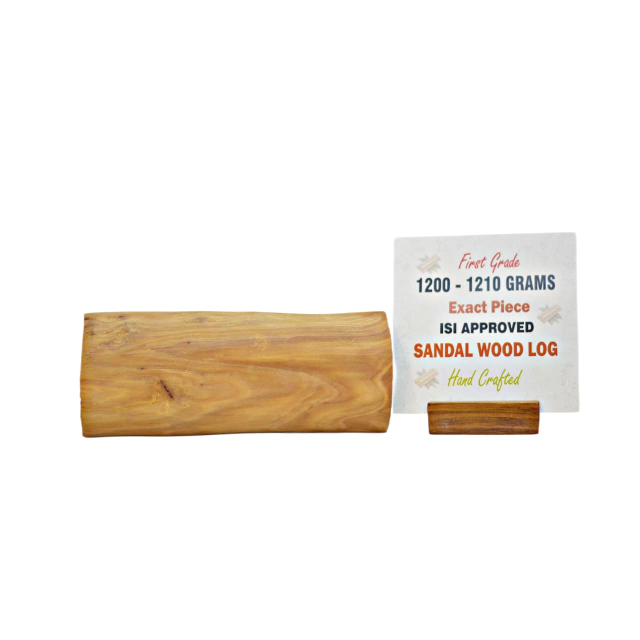 First Grade Sandalwood Log with ISI Seal