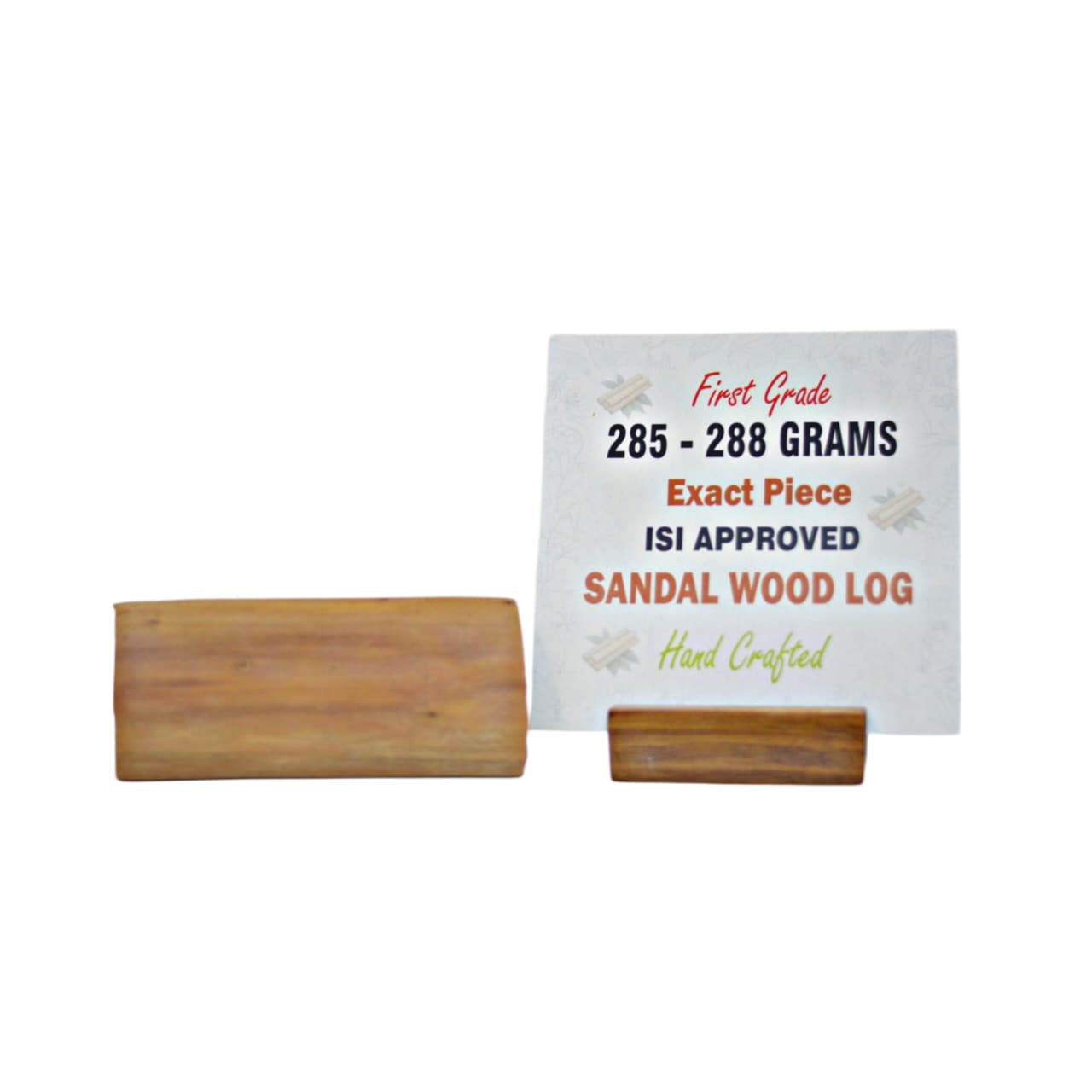 First Grade Sandalwood Log with ISI Seal