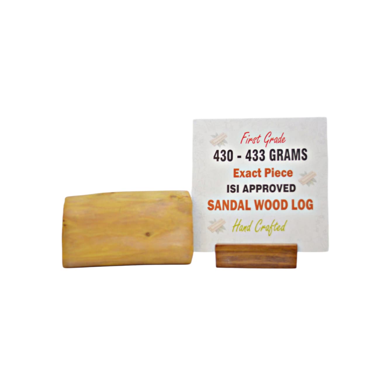 First Grade Sandalwood Log with ISI Seal