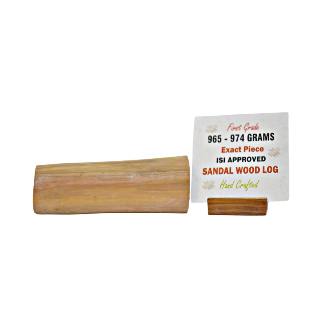 First Grade Sandalwood Log with ISI Seal
