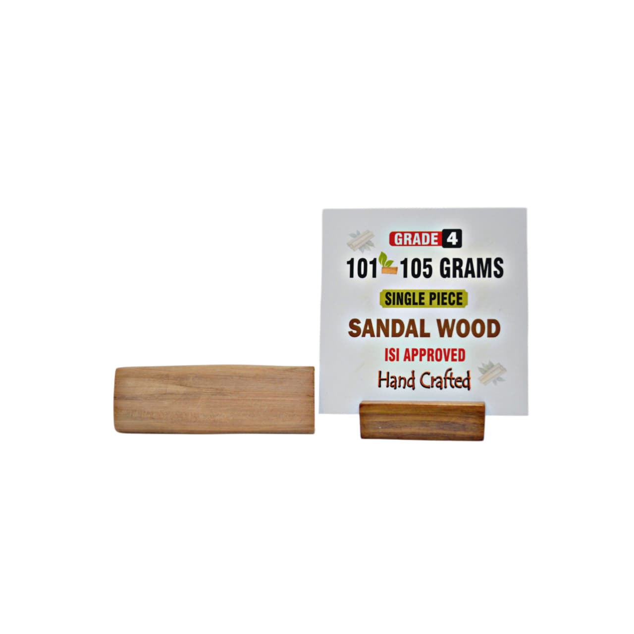 Grade 4 - Original Sandalwood Piece (Single Piece) - Handcrafted with Excellence