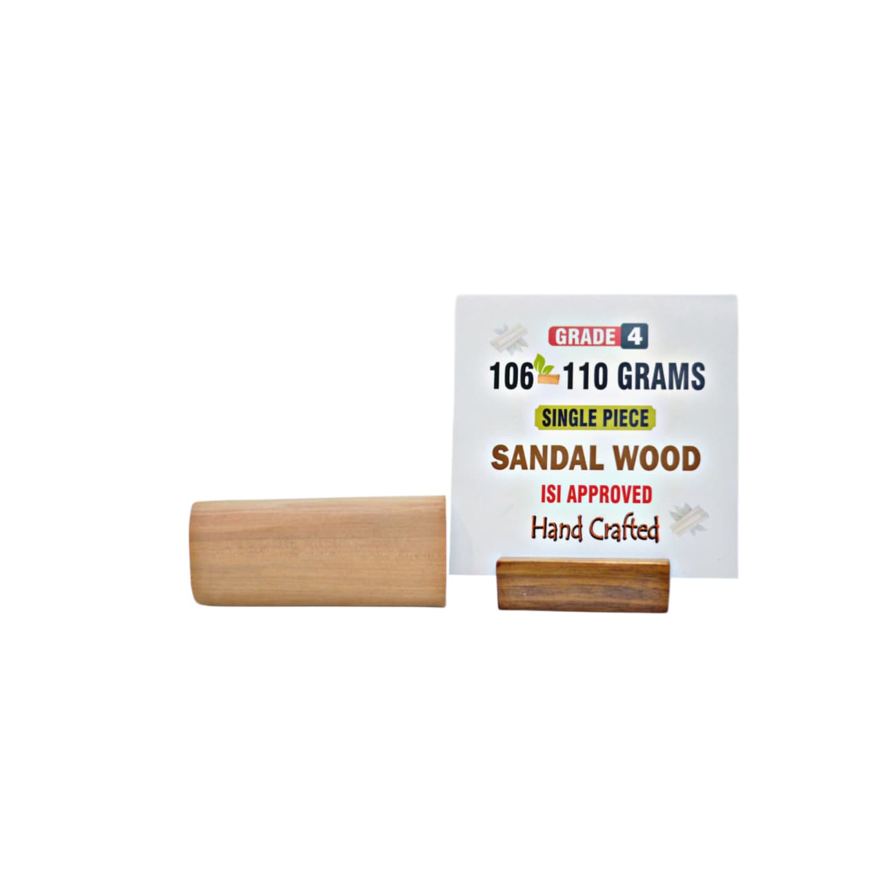 Grade 4 - Original Sandalwood Piece (Single Piece) - Handcrafted with Excellence