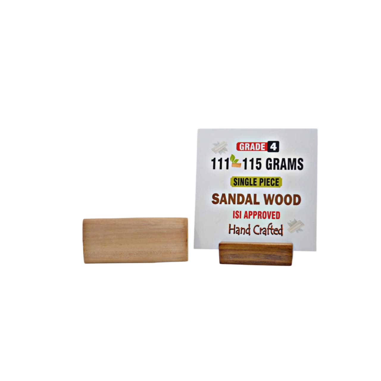 Grade 4 - Original Sandalwood Piece (Single Piece) - Handcrafted with Excellence