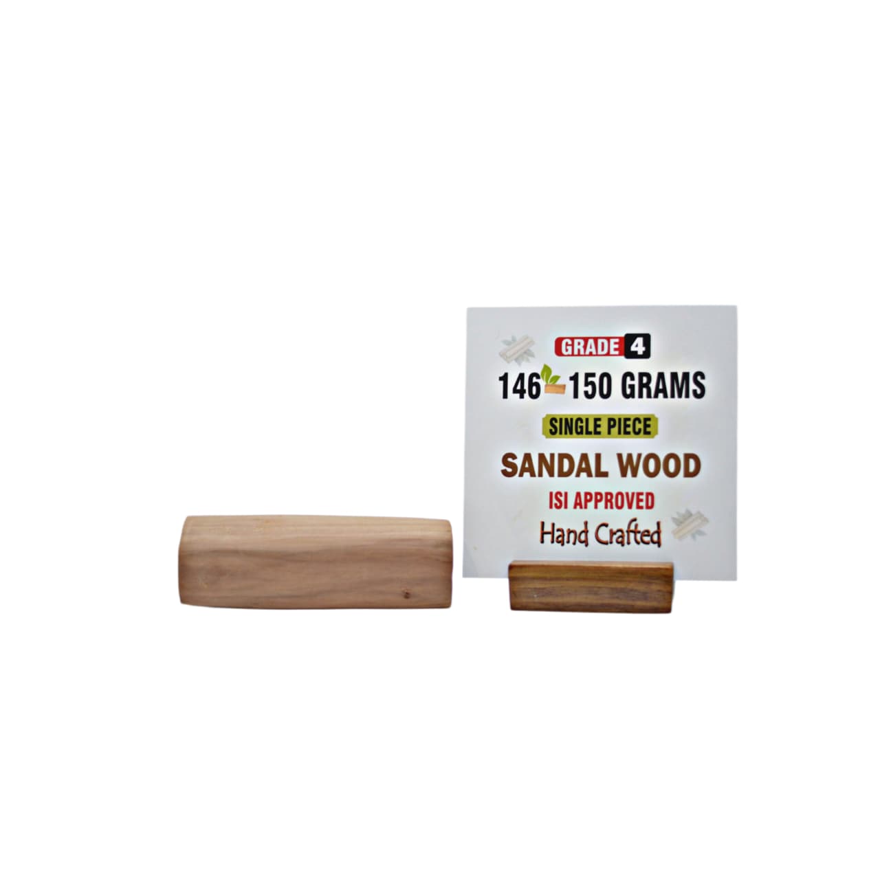 Grade 4 - Original Sandalwood Piece (Single Piece) - Handcrafted with Excellence
