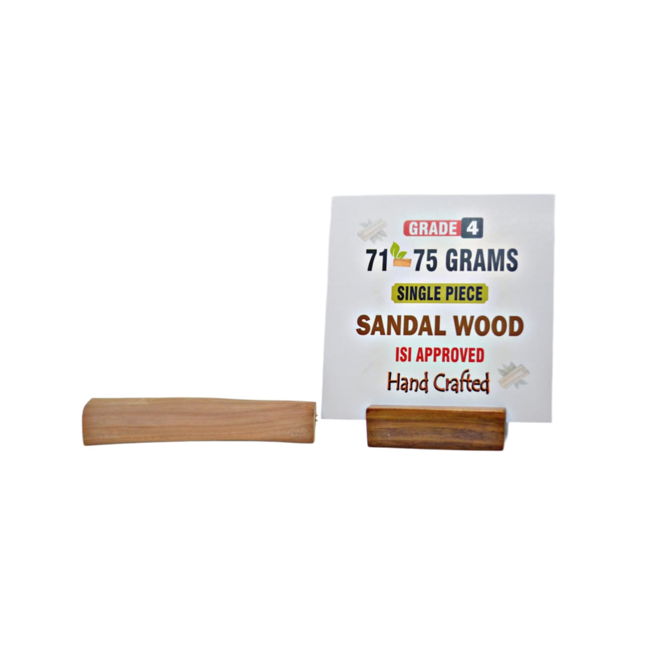 Grade 4 - Original Sandalwood Piece (Single Piece) - Handcrafted with Excellence