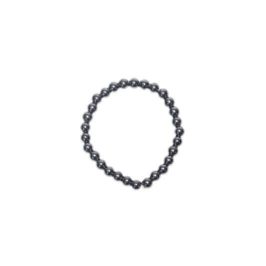 Hematite Crystal Bracelet | Grounding + Balance Bead Bracelet