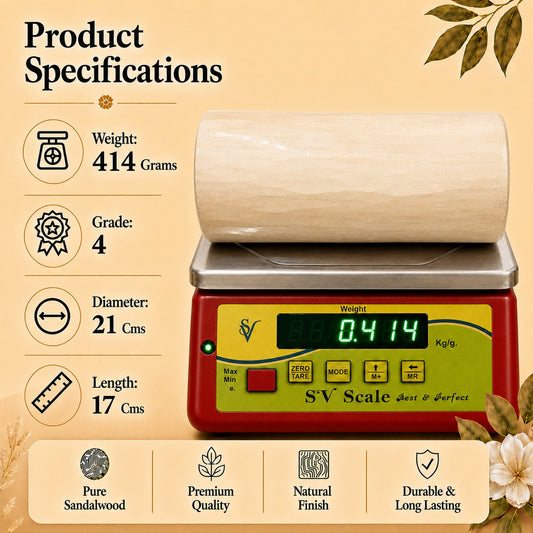 Fourth Grade Sandalwood Log with ISI Seal
