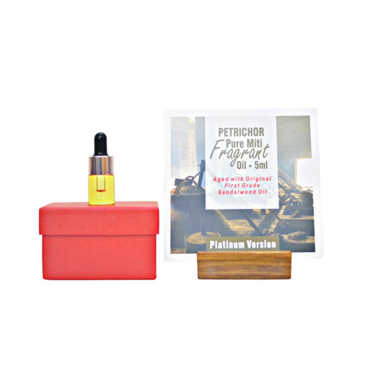 Petrichor - Pure Mitti Fragrant Oil - Platinum Version (Aged with Original First Grade Sandalwood Oil) - 5 ML