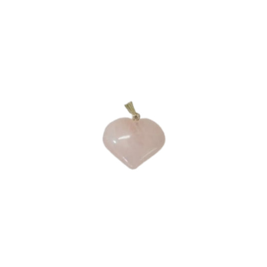 Rose Quartz Heart Pendant | Love + Self-Care