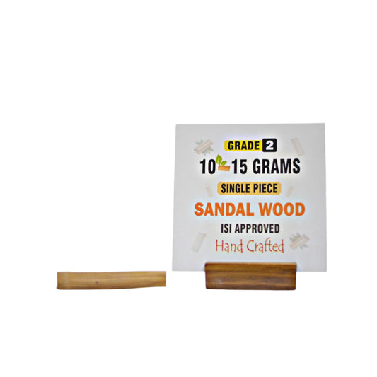 Grade 2 - Original Sandalwood Piece (Single Piece) - Handcrafted with Excellence
