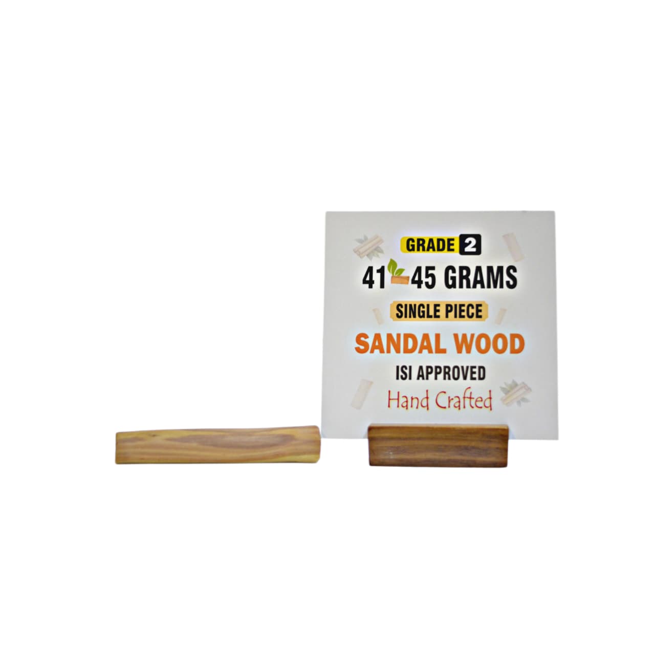 Grade 2 - Original Sandalwood Piece (Single Piece) - Handcrafted with Excellence