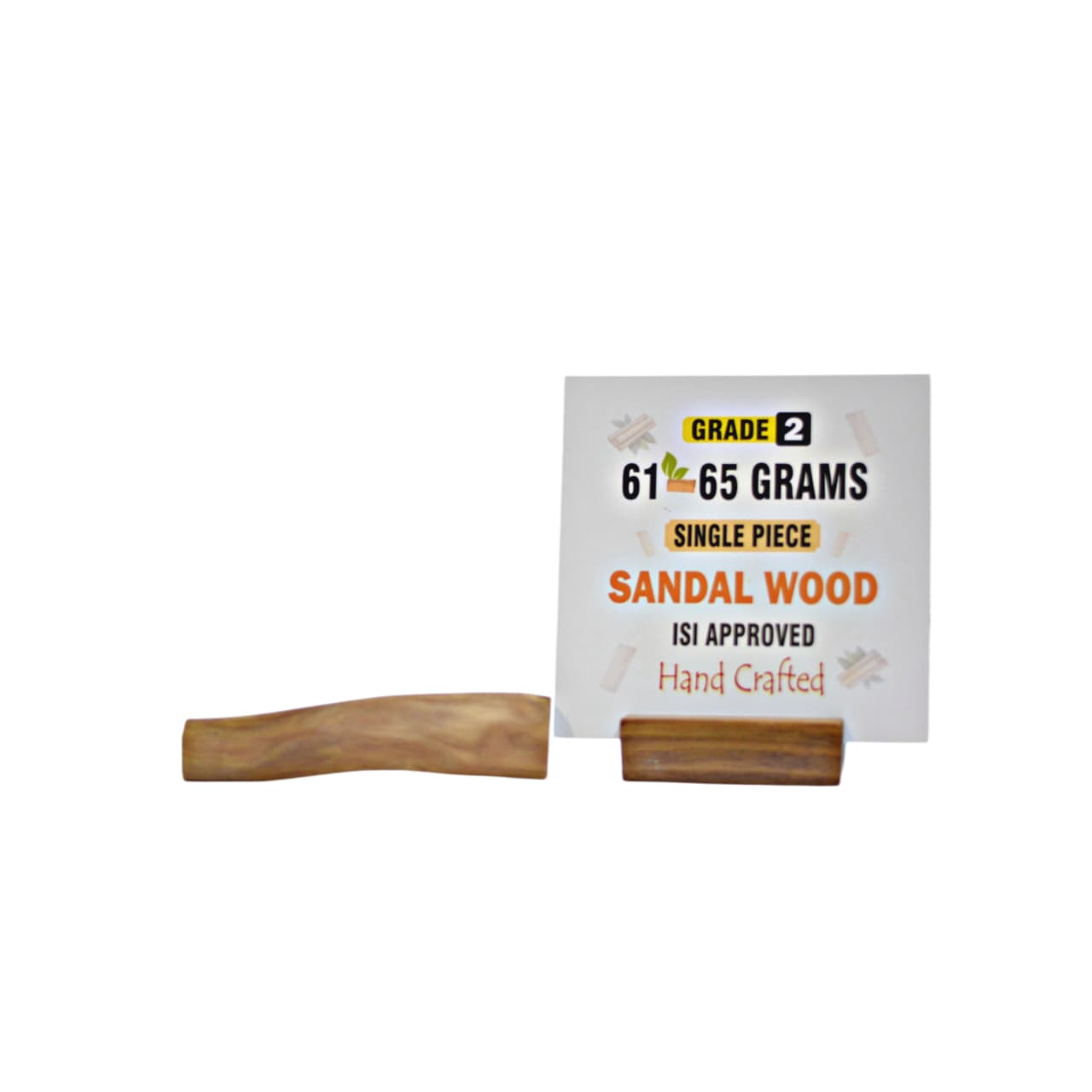 Grade 2 - Original Sandalwood Piece (Single Piece) - Handcrafted with Excellence