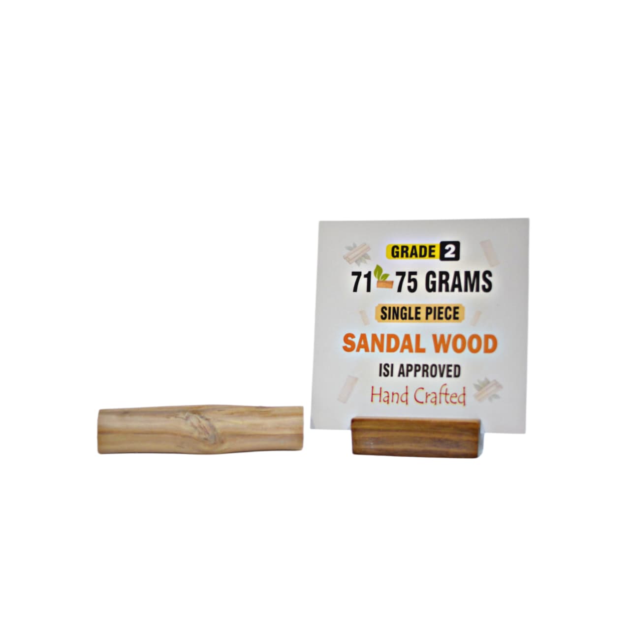 Grade 2 - Original Sandalwood Piece (Single Piece) - Handcrafted with Excellence