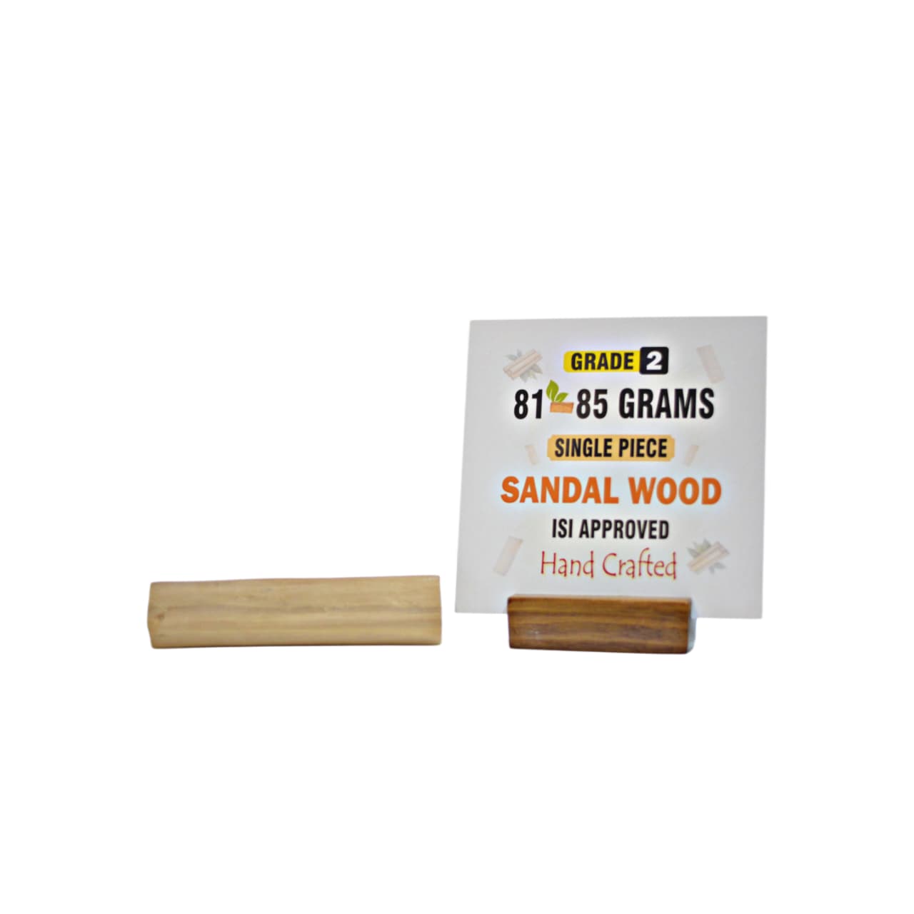 Grade 2 - Original Sandalwood Piece (Single Piece) - Handcrafted with Excellence