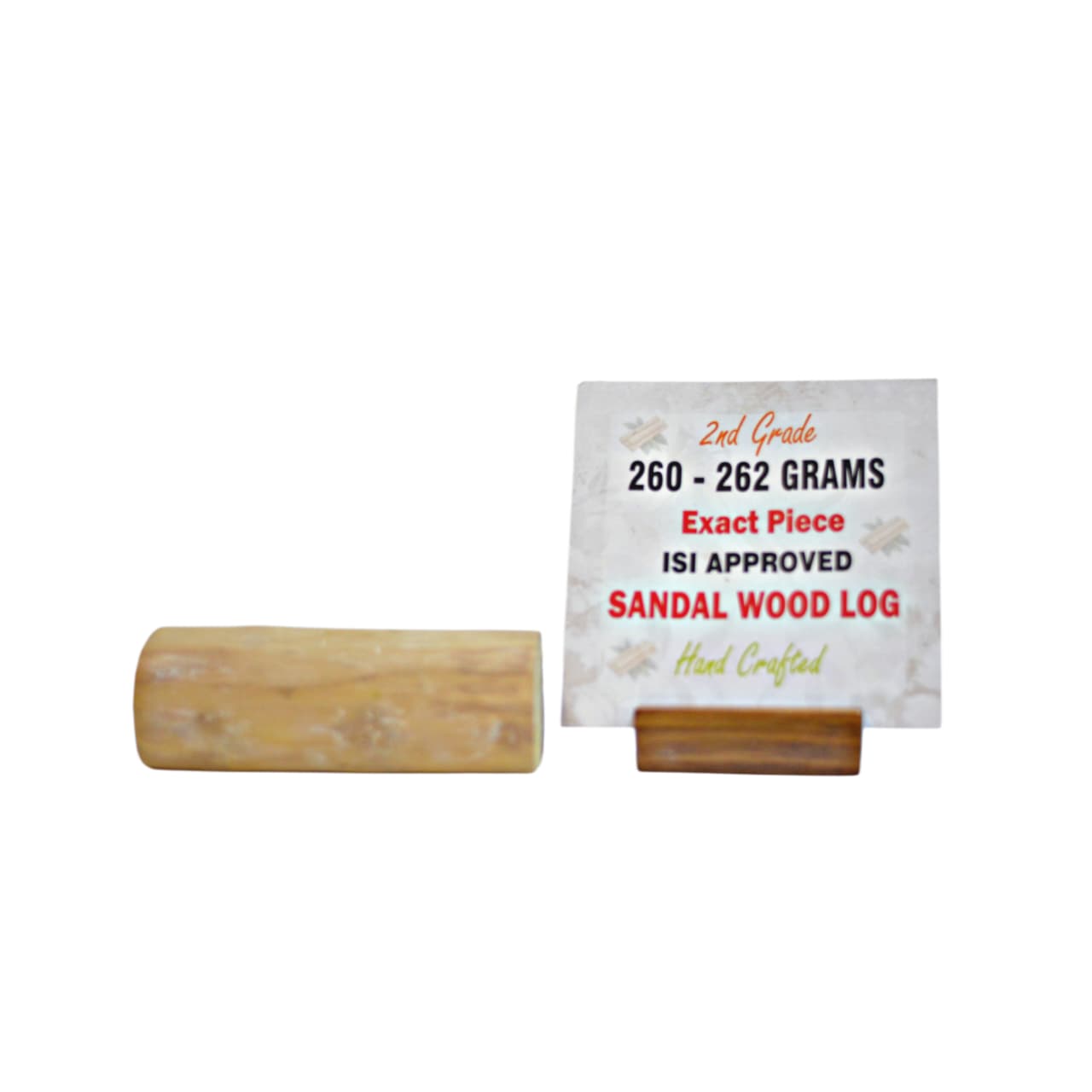 Second Grade Sandalwood Log with ISI Seal