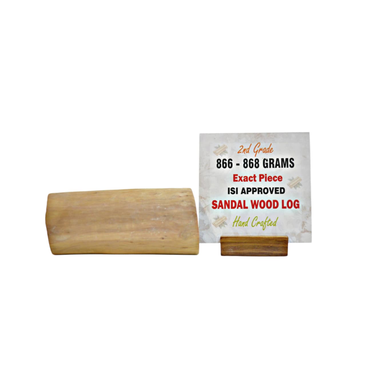 Second Grade Sandalwood Log with ISI Seal