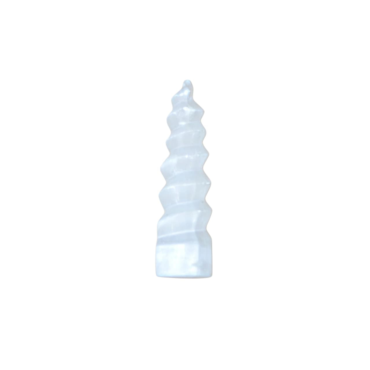 Selenite Spiral Tower | Energy Cleansing + Clarity Decor