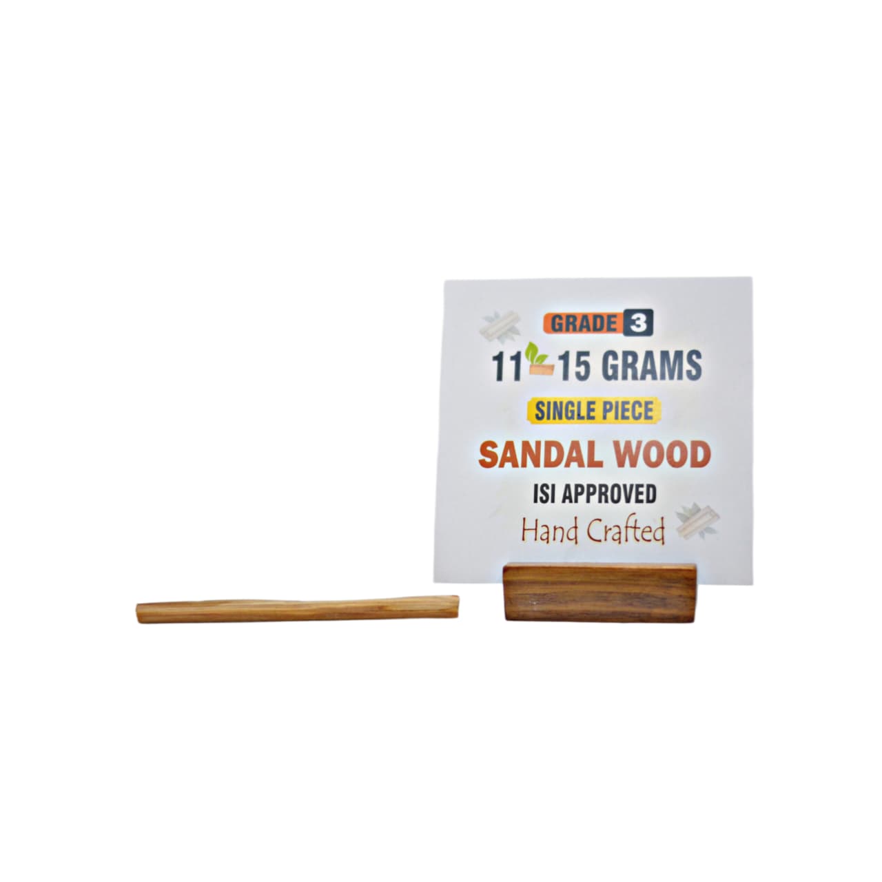 Grade 3 - Original Sandalwood Piece (Single Piece) - Handcrafted with Excellence