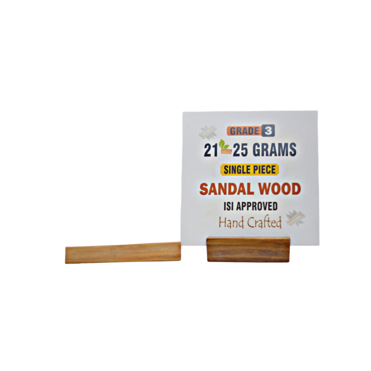 Grade 3 - Original Sandalwood Piece (Single Piece) - Handcrafted with Excellence