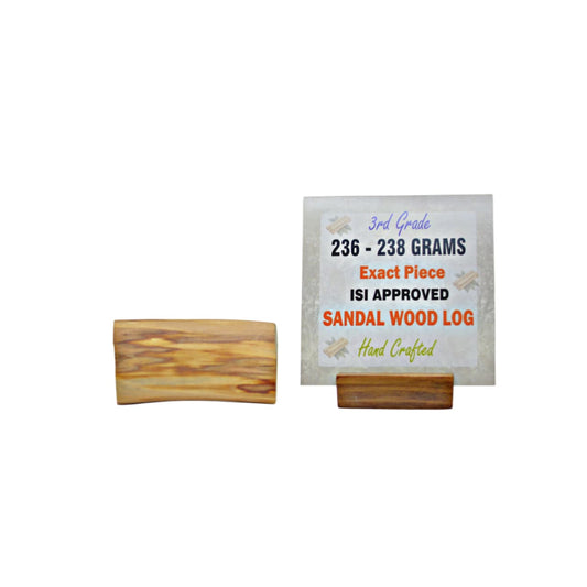 Third Grade Sandalwood Log with ISI Seal