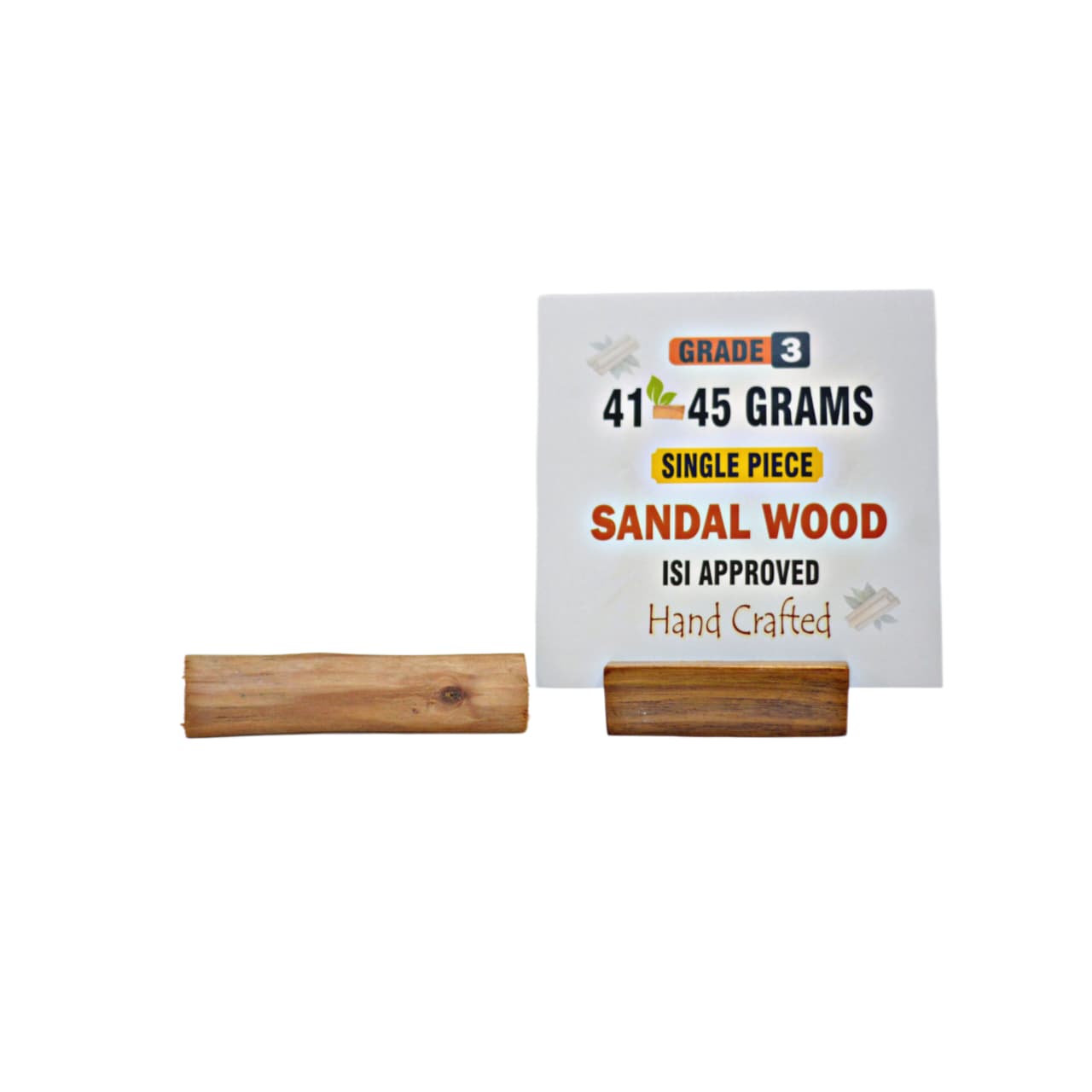 Grade 3 - Original Sandalwood Piece (Single Piece) - Handcrafted with Excellence