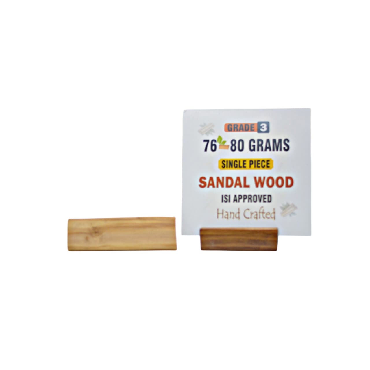 Grade 3 - Original Sandalwood Piece (Single Piece) - Handcrafted with Excellence