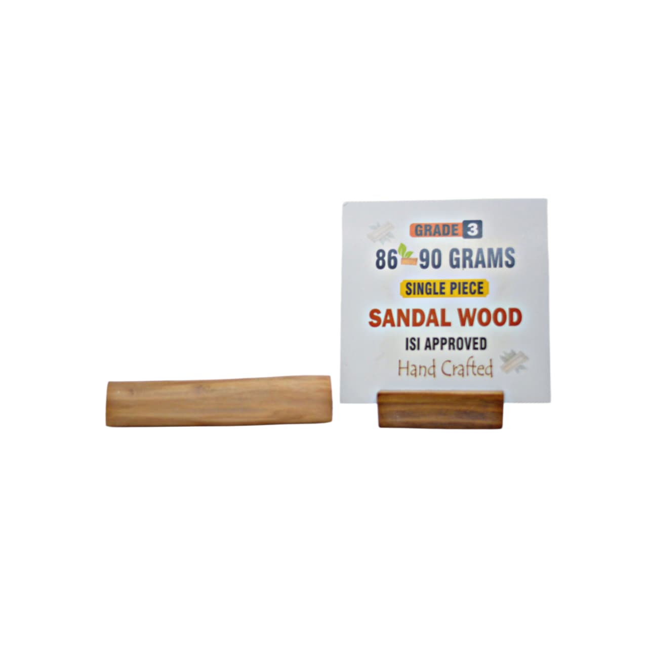 Grade 3 - Original Sandalwood Piece (Single Piece) - Handcrafted with Excellence